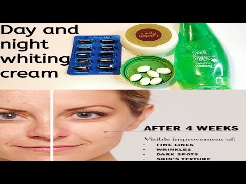 Home made day and night whitening cream|vitamin e and Alovera Gel