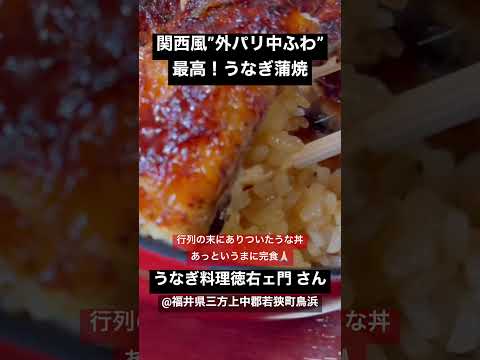 若狭高浜〜三方五湖のツーリングルート上で出会った大人気のうなぎ屋【うなぎ料理 徳右ェ門】#shorts #vlog #バイク #うなぎ  #ツーリング