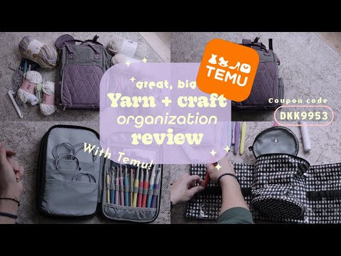 Organize Your Yarn & Craft Supplies with Temu! 🧶🧵 | Unboxing & Review