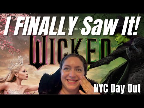 I FINALLY saw WICKED!! NYC Vlog & Movie Review (GRWM, book-shopping, sample sale)