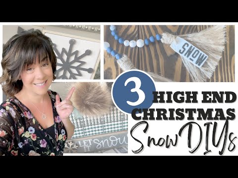 3 SUPER EASY High End Christmas Snow DIYs | More Easy Christmas DIYs