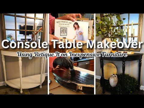 Console Table Makeover || Using RETIQUE IT