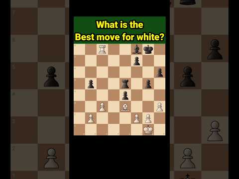 Find the best move for White? #chess #shorts