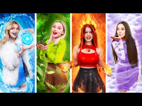 Four Elements in Real Life! We Found a Secret Room in Wardrobe