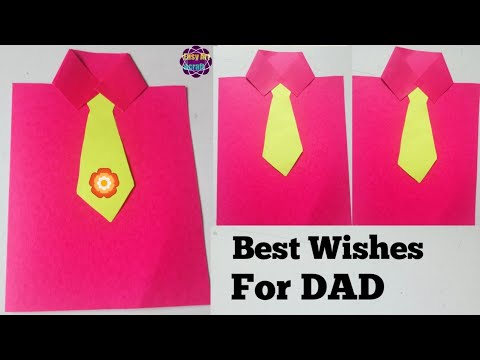 Easy and Beautiful Card Best Wishes For Dad l Fathers Day Gift Ideas Handmade Card for Father's Day