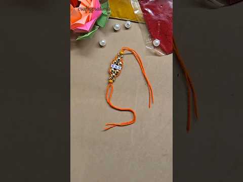 DIY Rakhi making | easy pearl bracelet #diy #shorts