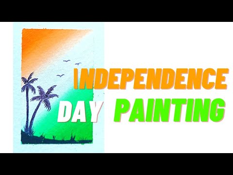 Independence Day painting Easy 🇮🇳 | #independencedaypainting