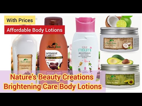 Nature's Beauty Creations Brightening Care Body Lotion Range| Nature's Secret| Whitening Body Lotion