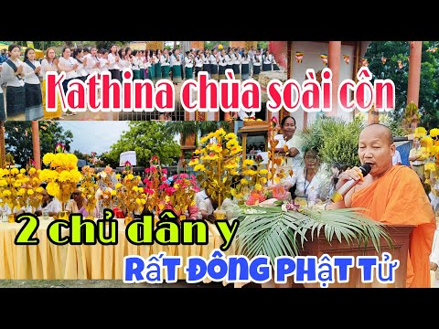 Kathina chùa soài côn phường 2 rất đông phật tử