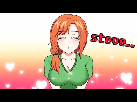 Steve you're stuck (Valentine's Day Special)  ​| Minecraft Anime ​| steve and alex