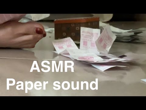 [助眠ASMR] 整理發票的聲音｜paper sound (30mins)