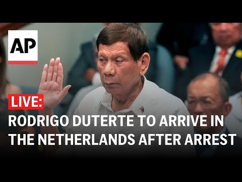 LIVE: Former Philippine President Duterte to arrive in the Netherlands after arrest