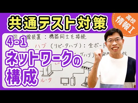 【情報I演習】4-1 ネットワークの構成｜情報1共通テスト対策講座