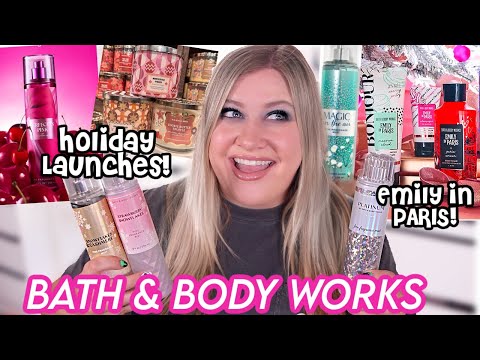 BATH & BODY WORKS HOLIDAY COLLECTION SNEAK PEEKS! Emily in Paris Body Care + New Cherry Scent!