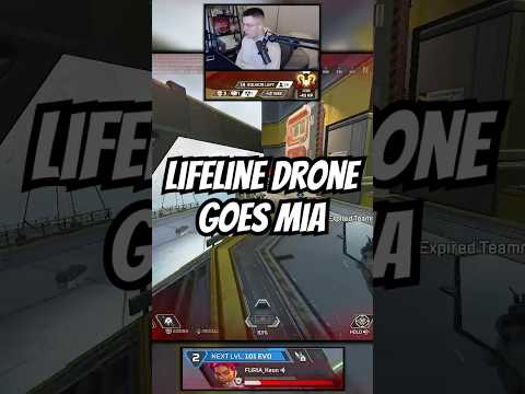 My LIFELINE DRONE goes MIA during a 3v3v3 fight in Caustic Treatment  #apex #apexlegends