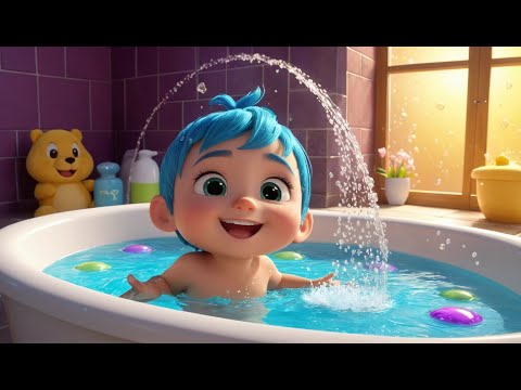 Splish, Splash, A Rainbow Bath Rhyme Song | Popular Nursery Rhyme & Lyrics | Educational Kids Songs