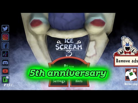 Ice Scream 3 in Hard Mode, 5th anniversary of Ice Scream 3 🎂🥳