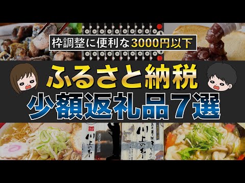 【最終調整用】ふるさと納税3000円以下の少額おすすめ返礼品7選（楽天ふるさと納税/ふるさとチョイス/ふるなび）