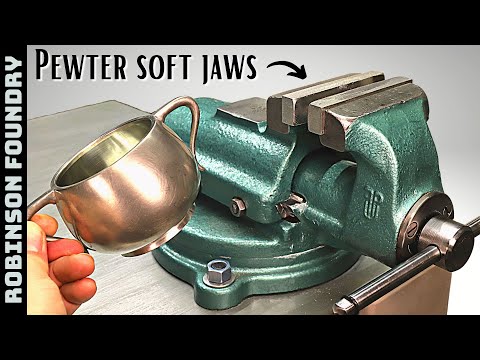 Easy Metal Casting - Making Pewter Soft Jaws for my bench vise