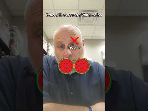 Draw a line around the watermelon game