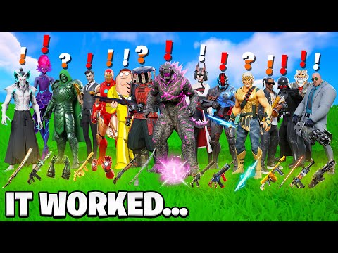 I Pretended To Be EVERY Boss In Fortnite History!