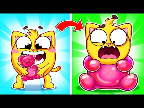 Gummy Tummy Fun and Yummy Song🍭🍬 | Funny Kids Songs 🐱🐨🐰🦁 And Nursery Rhymes by Baby Zoo