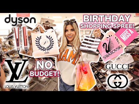 BIRTHDAY NO BUDGET SHOPPING SPREE AT THE MALL! SWAROVSKI, PINK VICTORIA'S SECRET, DYSON & MORE!