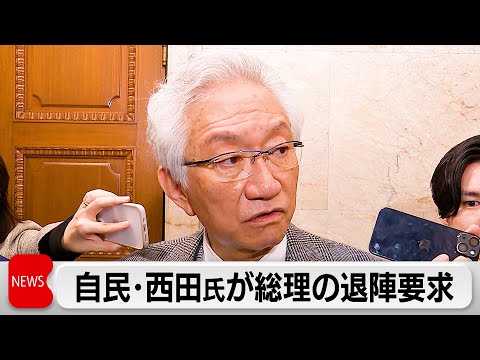 自民・西田参院議員　総理退陣要求