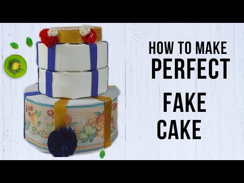 how to make a perfect fake cake for weddings and birthday party