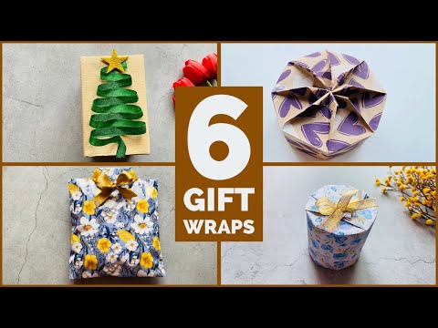 6 Amazing Gift Wrapping Hacks for Odd Shaped Presents | Creative Gift Wraps for Christmas #giftwraps