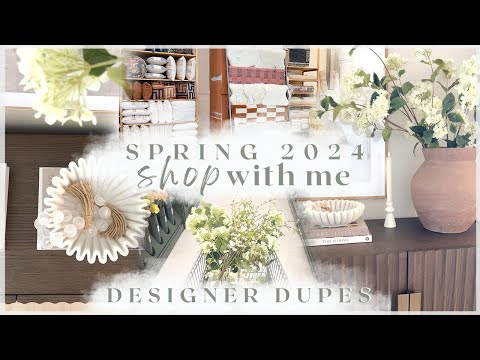 NEW DECOR AT HOBBY LOBBY + WORLD MARKET + HOMEGOODS - spring decor shop with me & decorating ideas