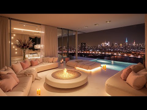 Elegant City Apartment Escape ❤️ | Soothing Jazz for Restful Nights & Romantic Moments