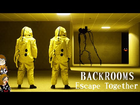 【4人実況】「何もない部屋を歩くだけ」の不気味なゲーム『 Backrooms: Escape Together 』