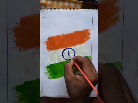 Indian Flag Painting/#art #viral #youtubeshorts #shorts