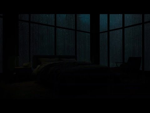 💦 Heavy Rainstorm Hitting Your Bedroom Window | Relaxing Thunder & Rain Sounds for Sleep 🌧⚡