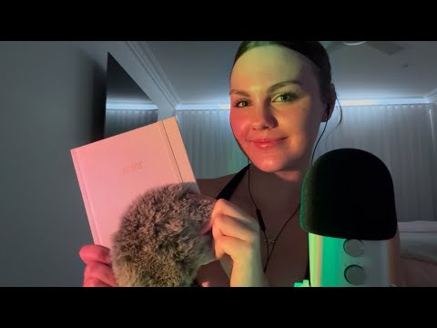 ASMR my 2025 goals + positive affirmations 💕