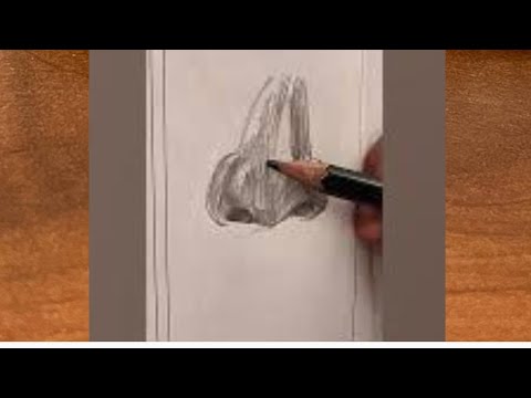 How to draw nose for beginners / How to draw nose step by step / Nose sketch tutorial for beginners