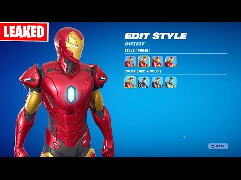 *NEW* Customizable Iron Man Fortnite Leaked