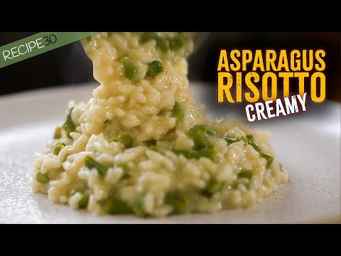 Easy Asparagus Risotto for Beginners, Creamy Cheesy Buttery