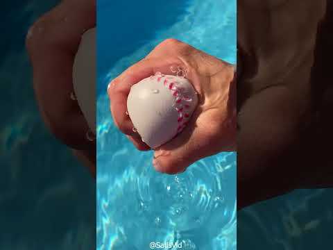 Satisfying ASMR Baseball Water Squeeze 💦⚾