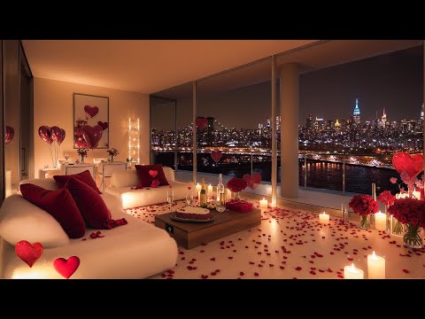 Romantic Valentine's Vibes in a Chic Apartment ❤️ | Jazz Tunes for Relax, Study, Work & Love