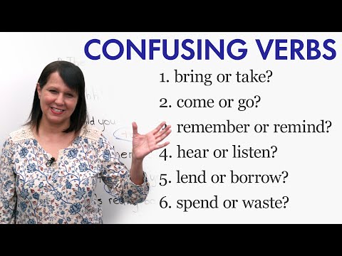 12 Confusing English Verbs