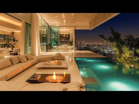 Luxury Night City Apartment | Smooth Jazz Instrumentals for Rest & Relaxation | Focus, Study & Sleep