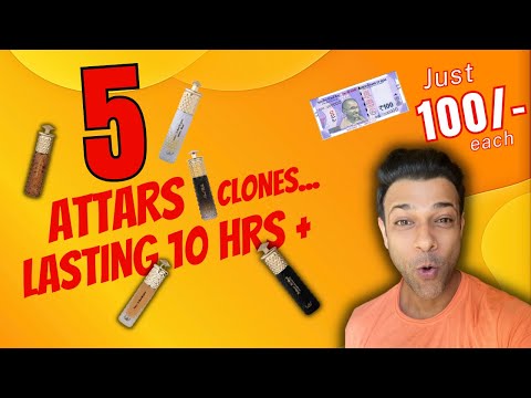 Top 5 Attars For Men/Best Attars under 200/Attars For Men/Best Ittar/ long Lasting Attars For Men