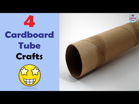 4 Cardboard Tubes Crafts |  @CRAFT STACK