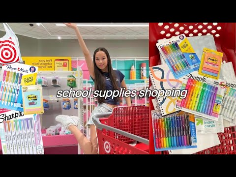 back to school supplies shopping!!! at TARGET! 2024