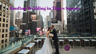 Times Square rooftop wedding in the heart of New York City