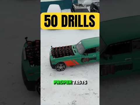 50 cordless drill powered Lada - top speed, acceleration and range testing