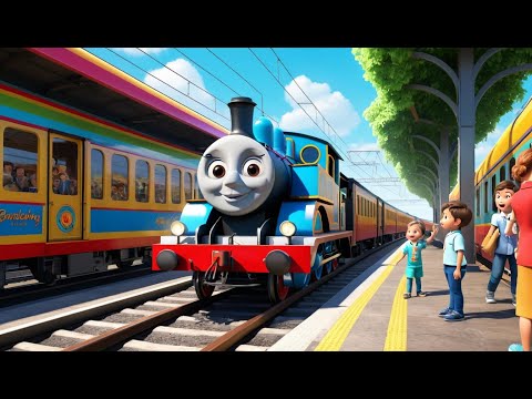 The Train on the Track Goes Choo, Choo Rhyme Song | Educational Kids Songs