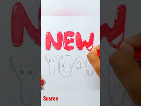 New year drawing 2022 #happynewyeardrawing2022 #shorts